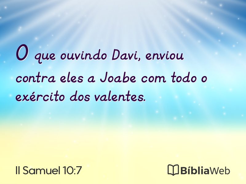 II Samuel 10:7 em imagem para compartilhar