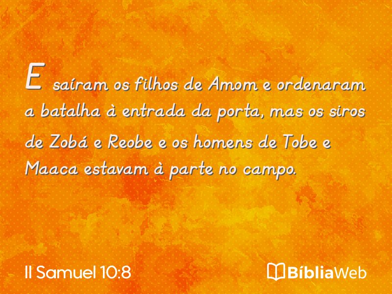 II Samuel 10:8 em imagem para compartilhar
