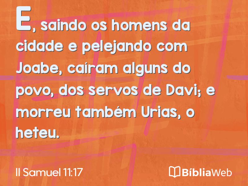 II Samuel 11:17 em imagem para compartilhar