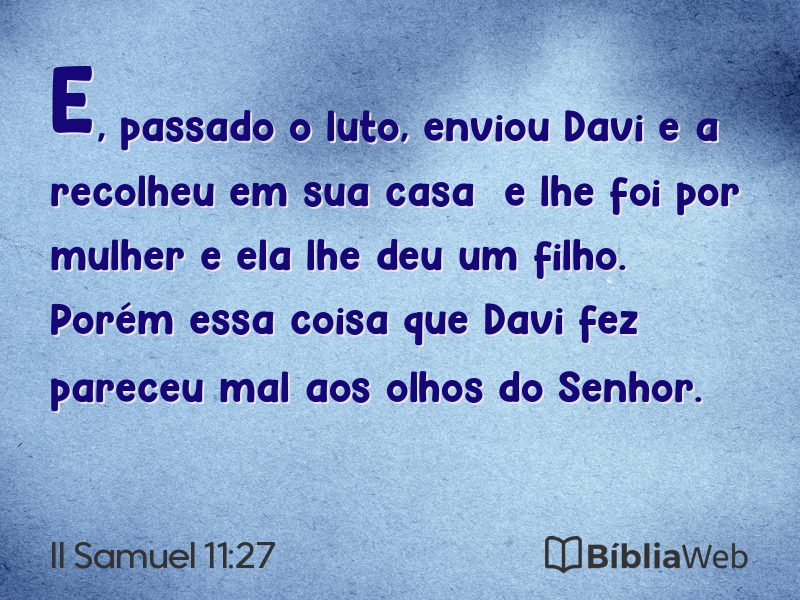 II Samuel 11:27 em imagem para compartilhar