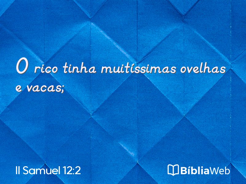 II Samuel 12:2 em imagem para compartilhar