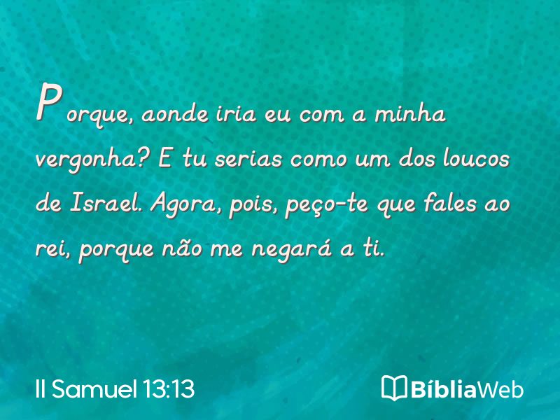 II Samuel 13:13 em imagem para compartilhar