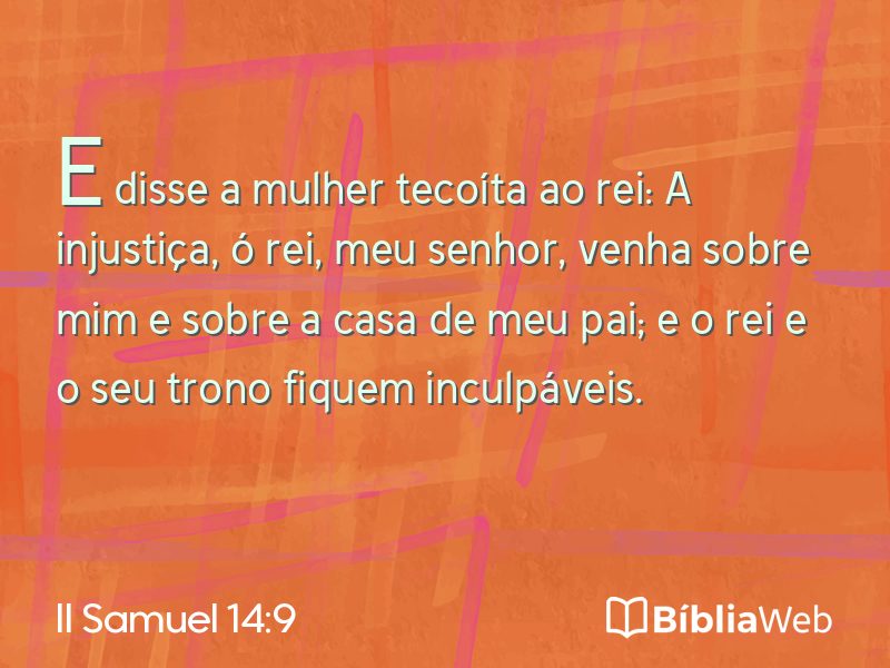II Samuel 14:9 em imagem para compartilhar