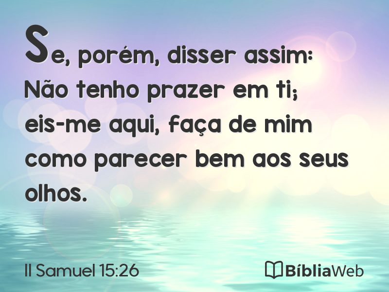 II Samuel 15:26 em imagem para compartilhar