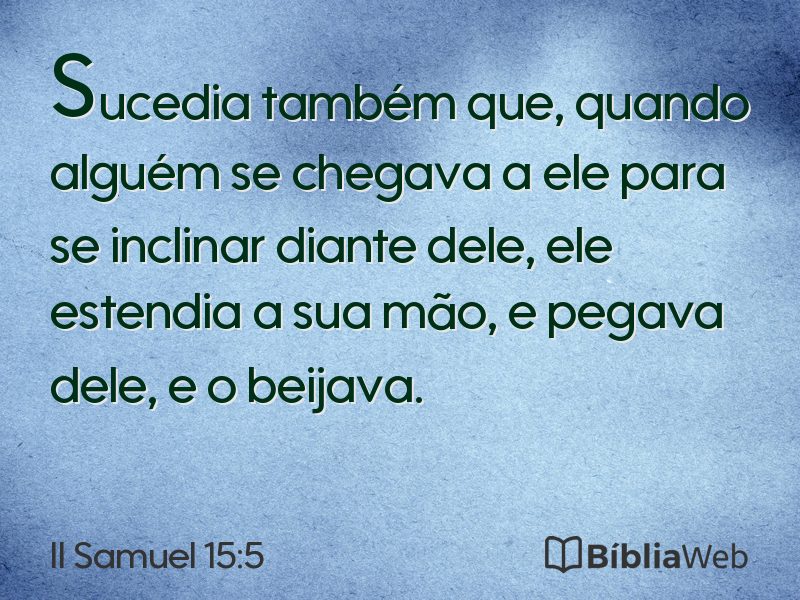 II Samuel 15:5 em imagem para compartilhar
