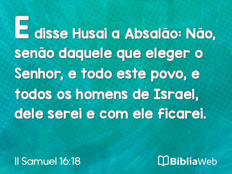 II Samuel 16:18 em imagem para compartilhar
