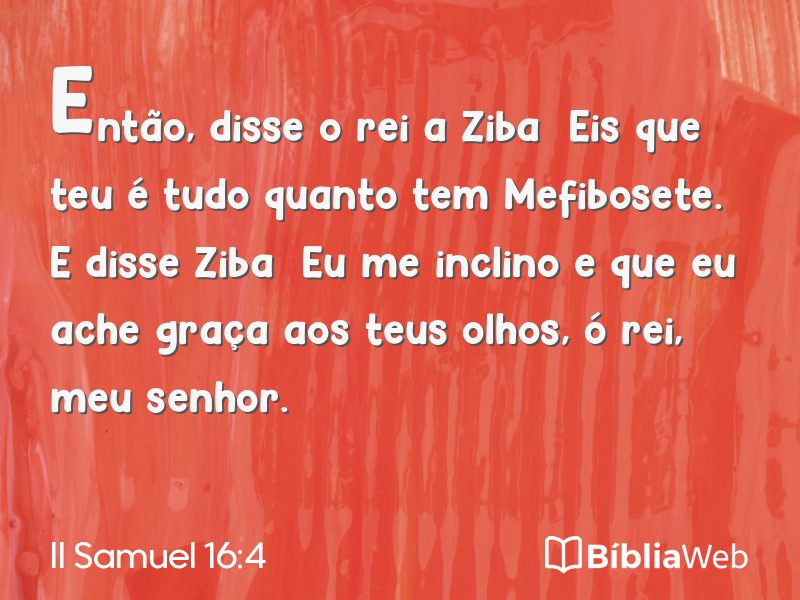 II Samuel 16:4 em imagem para compartilhar