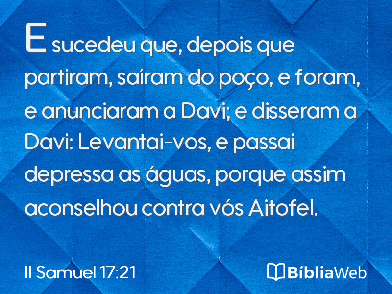 II Samuel 17:21 em imagem para compartilhar