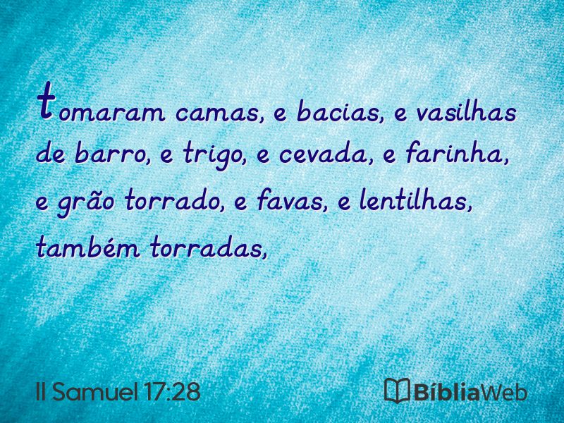 II Samuel 17:28 em imagem para compartilhar