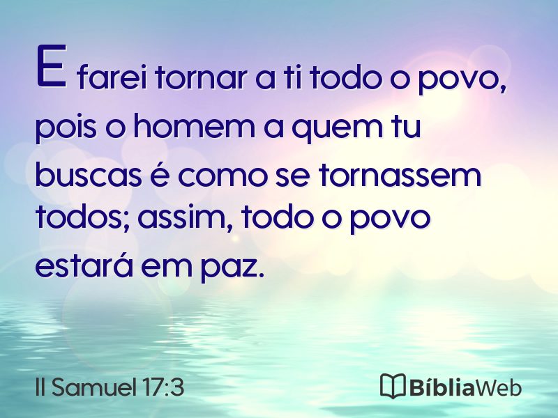 II Samuel 17:3 em imagem para compartilhar