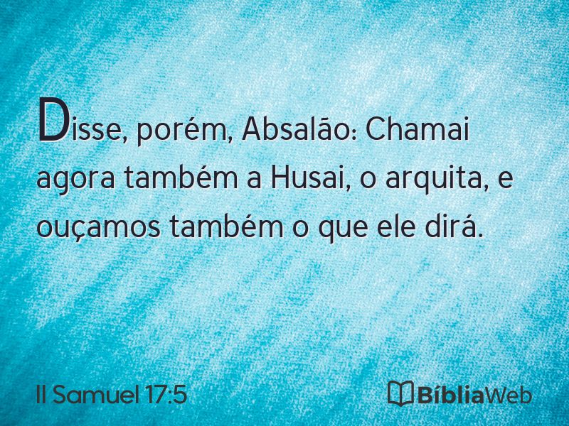 II Samuel 17:5 em imagem para compartilhar