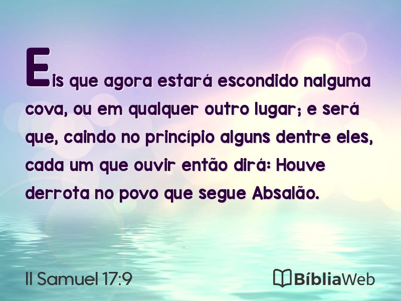 II Samuel 17:9 em imagem para compartilhar