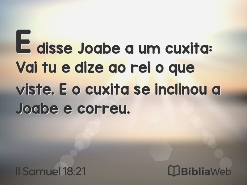 II Samuel 18:21 em imagem para compartilhar