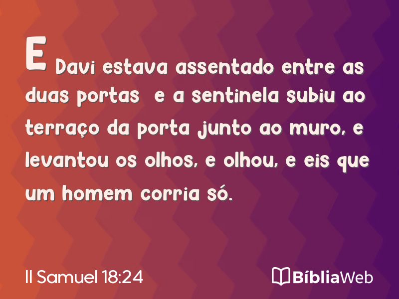 II Samuel 18:24 em imagem para compartilhar