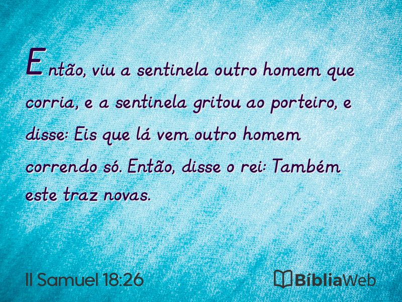 II Samuel 18:26 em imagem para compartilhar