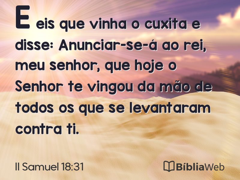 II Samuel 18:31 em imagem para compartilhar