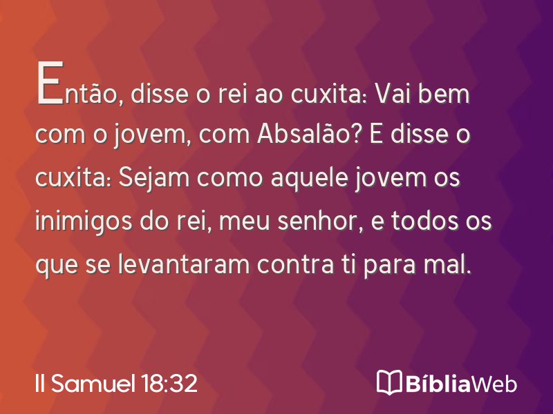 II Samuel 18:32 em imagem para compartilhar