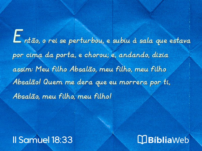 II Samuel 18:33 em imagem para compartilhar