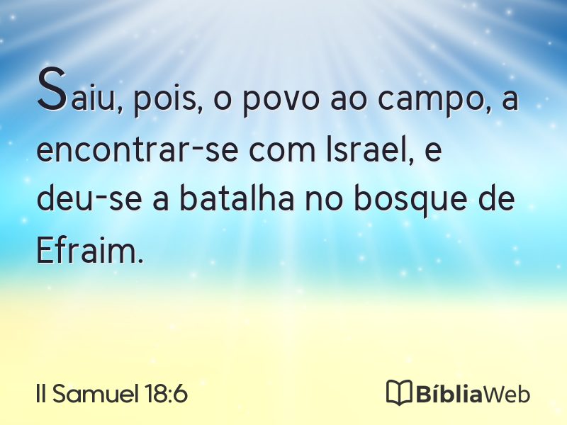 II Samuel 18:6 em imagem para compartilhar