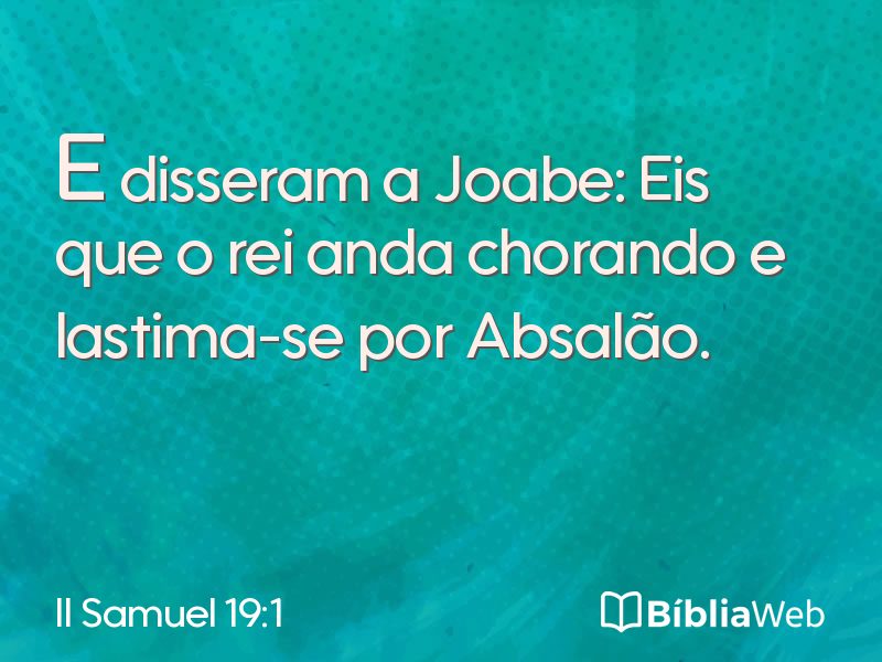 II Samuel 19:1 em imagem para compartilhar