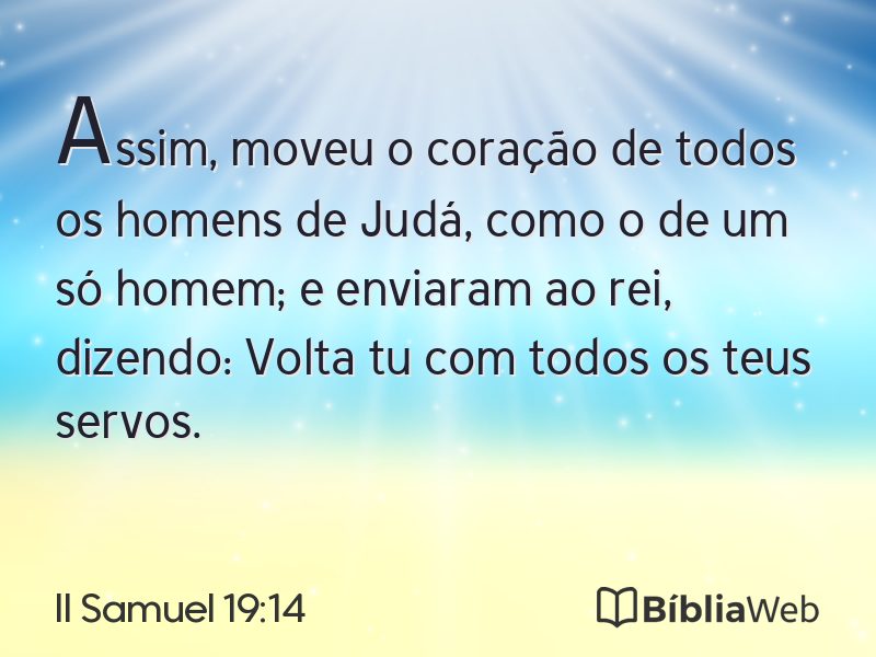 II Samuel 19:14 em imagem para compartilhar