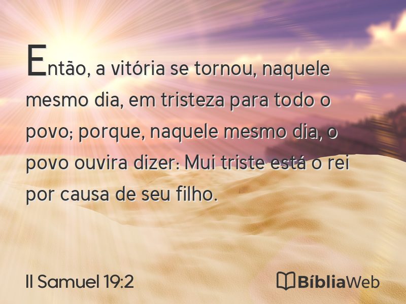 II Samuel 19:2 em imagem para compartilhar