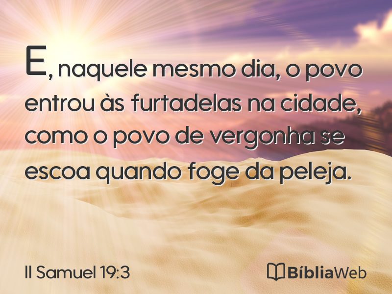 II Samuel 19:3 em imagem para compartilhar