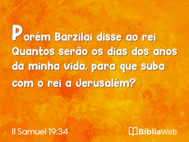 II Samuel 19:34 em imagem para compartilhar