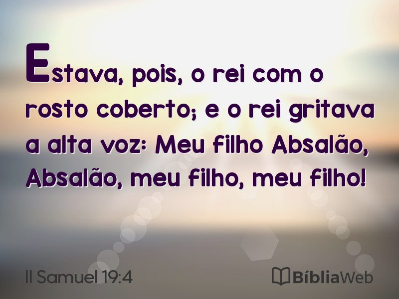 II Samuel 19:4 em imagem para compartilhar