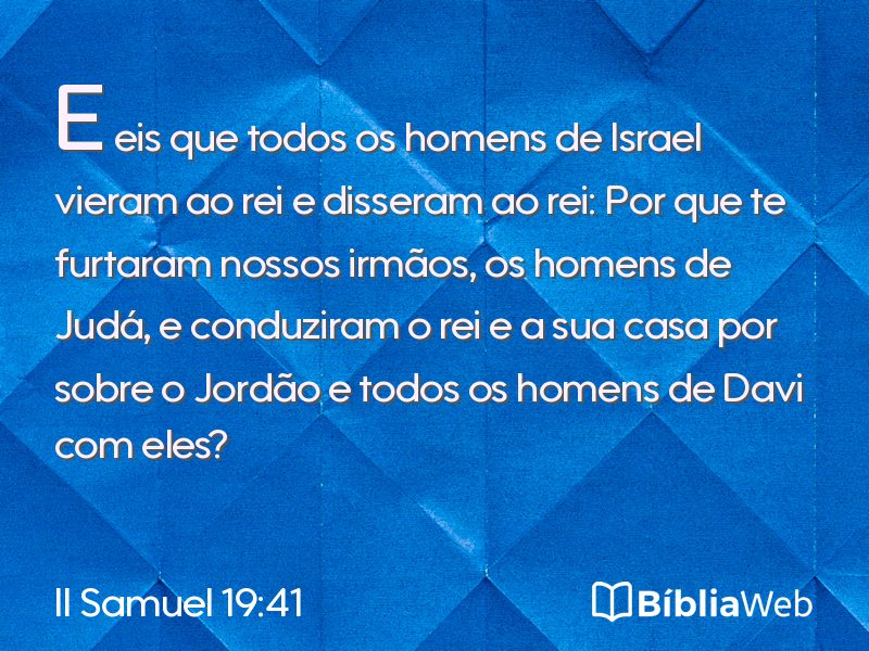 II Samuel 19:41 em imagem para compartilhar