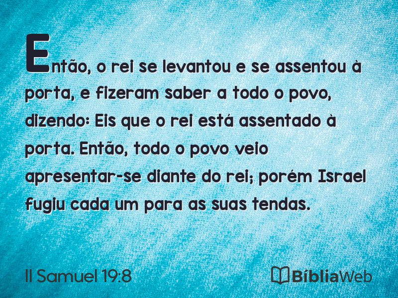 II Samuel 19:8 em imagem para compartilhar
