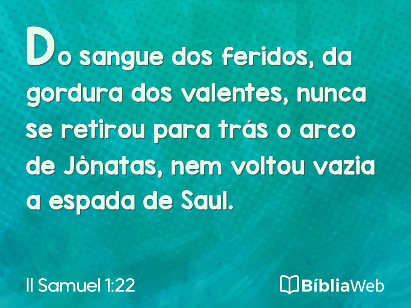 II Samuel 1:22 em imagem para compartilhar