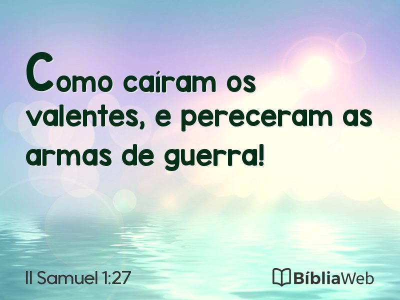 II Samuel 1:27 em imagem para compartilhar