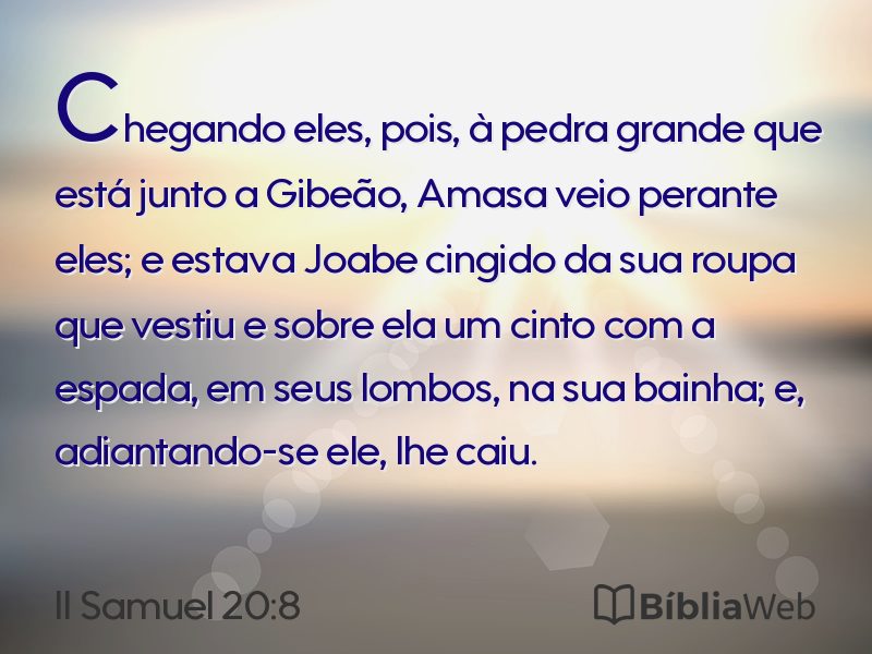II Samuel 20:8 em imagem para compartilhar