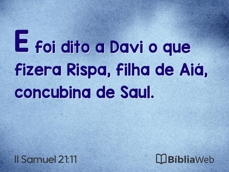 II Samuel 21:11 em imagem para compartilhar