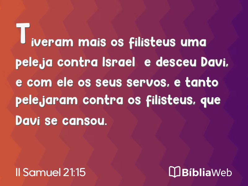 II Samuel 21:15 em imagem para compartilhar