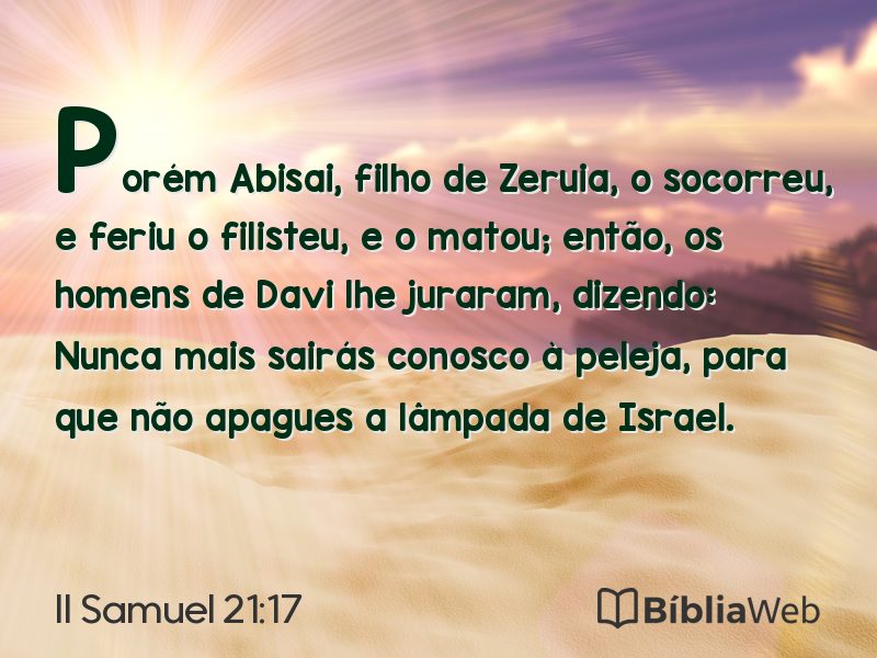 II Samuel 21:17 em imagem para compartilhar