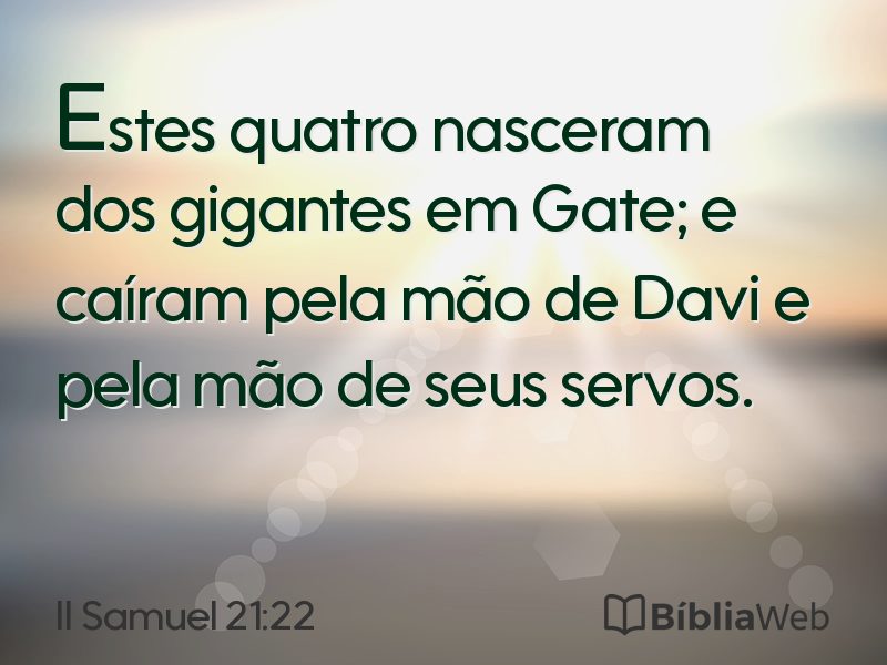 II Samuel 21:22 em imagem para compartilhar