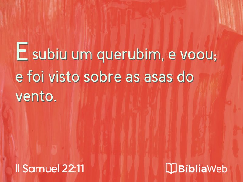 II Samuel 22:11 em imagem para compartilhar