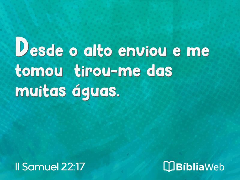 II Samuel 22:17 em imagem para compartilhar