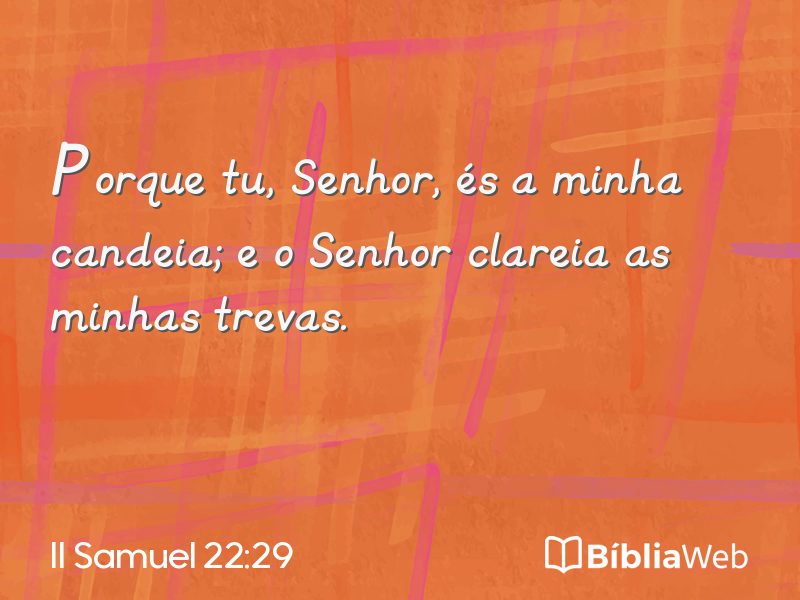 II Samuel 22:29 em imagem para compartilhar