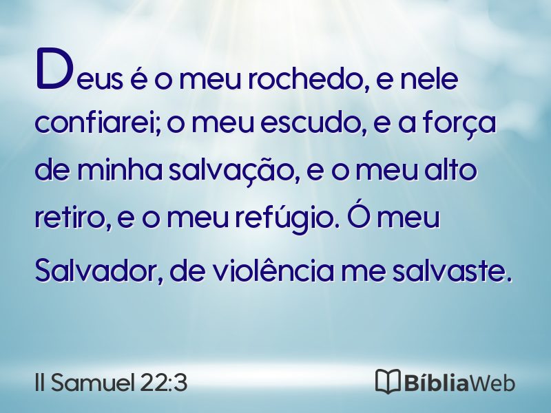 II Samuel 22:3 em imagem para compartilhar