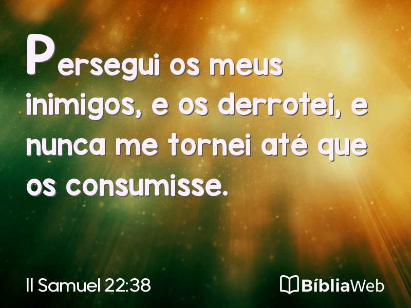 II Samuel 22:38 em imagem para compartilhar