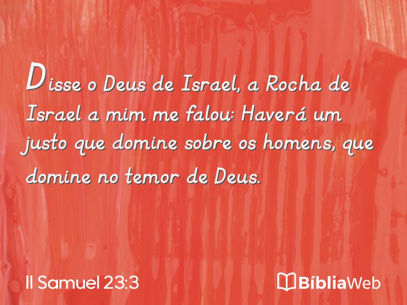 II Samuel 23:3 em imagem para compartilhar