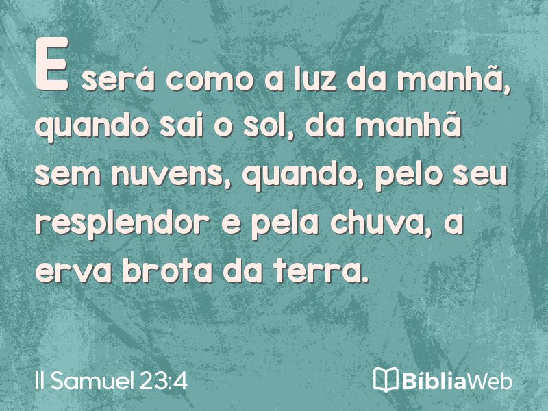 II Samuel 23:4 em imagem para compartilhar