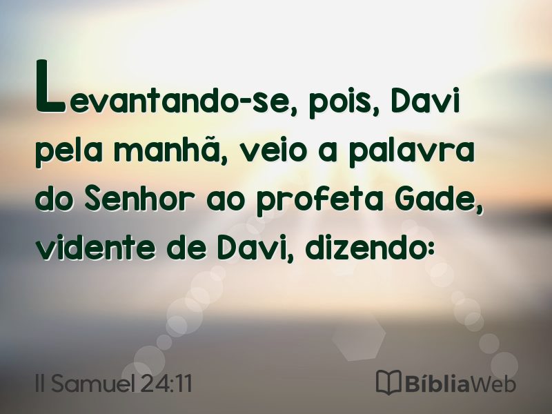 II Samuel 24:11 em imagem para compartilhar