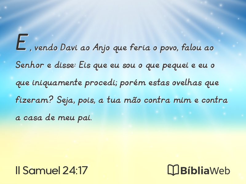 II Samuel 24:17 em imagem para compartilhar