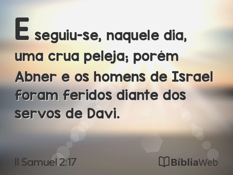 II Samuel 2:17 em imagem para compartilhar