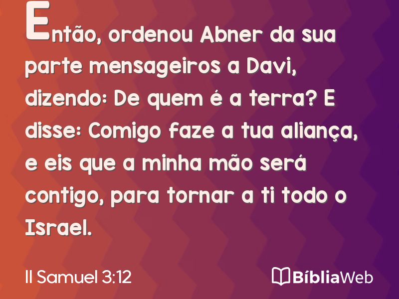 II Samuel 3:12 em imagem para compartilhar