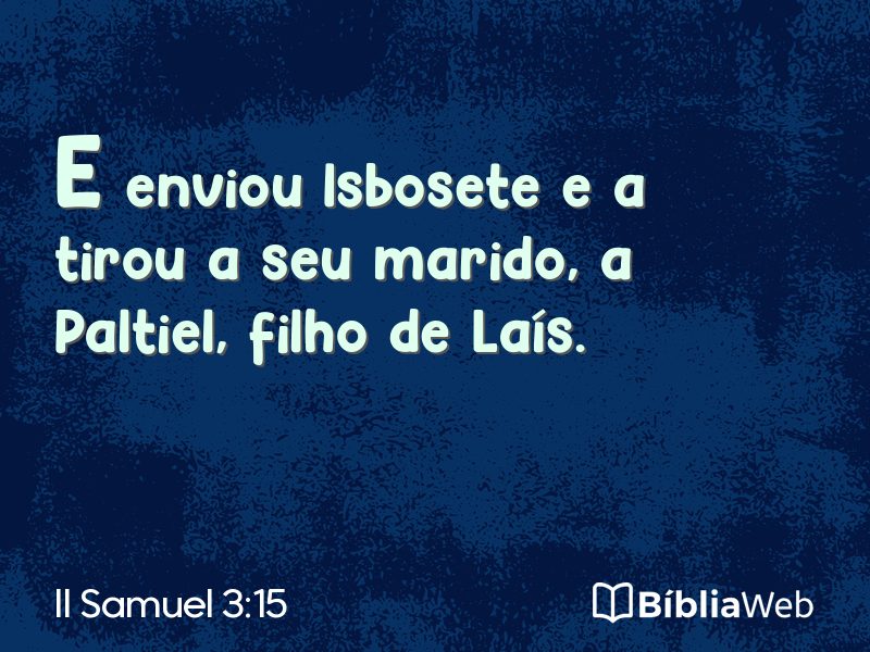 II Samuel 3:15 em imagem para compartilhar